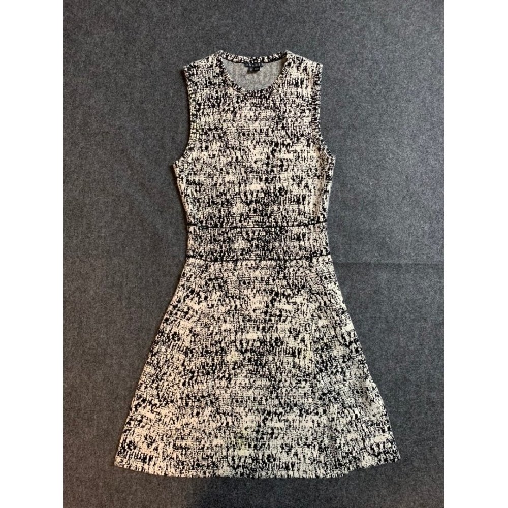 Theoey Dress Petite xsmall greay fit snd flare mini